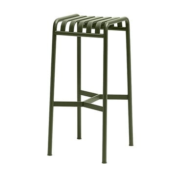HAY Palissade bar stool, olive