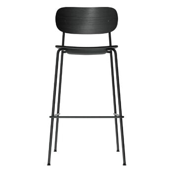 Audo Copenhagen Sedia da bar Co, 75,5 cm, acciaio nero - rovere nero