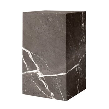 Audo Copenhagen Plinth pöytä, korkea, ruskea Kendzo marmori