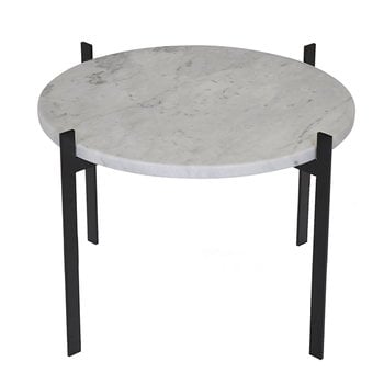 OX Denmarq Single Deck table, black - white marble