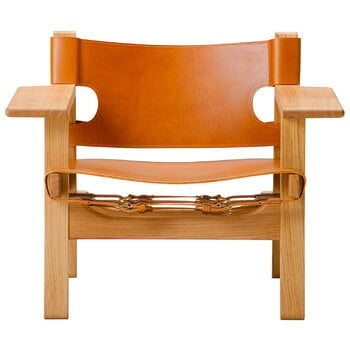 Fredericia The Spanish Chair, cuir cognac/chêne huilé