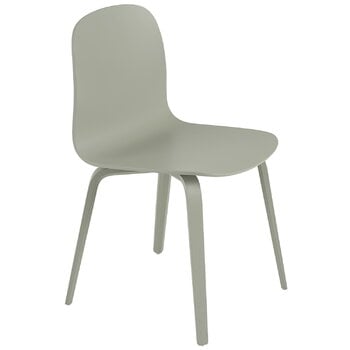 Muuto Visu chair, wood base, dusty green