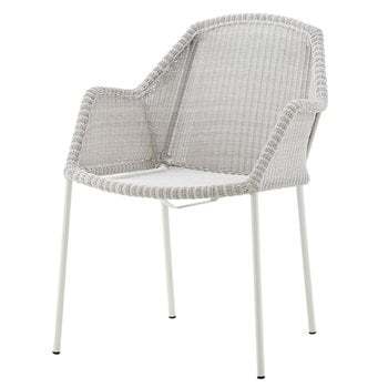 Cane-line Breeze dining chair, stackable, white grey