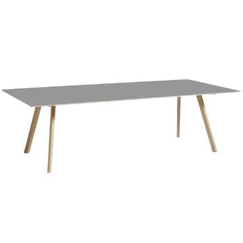 HAY Table CPH30, 250 x 120 cm, chêne laqué - linoléum gris