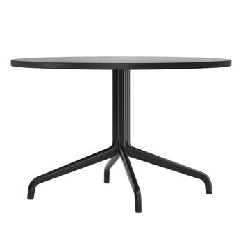 Audo Copenhagen Harbour Column lounge table, 80 cm, black base - black stained o
