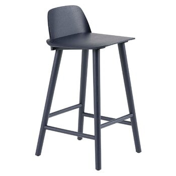 Muuto Nerd counter stool, 65 cm, midnight blue