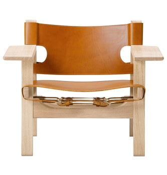 Fredericia Spanish Chair, konjaksfärgat läder - såpad ek