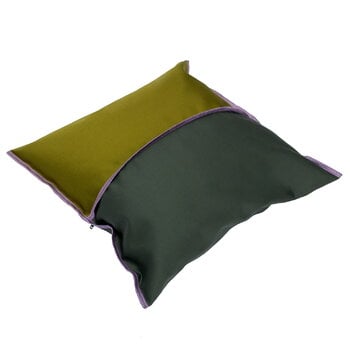 Juslin Maunula Jumble cushion, 40 x 40 cm, green - lilac