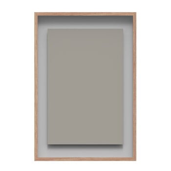 Tableaux d’affichage et tableaux blancs, Tableau en verre A01, 70 x 100 cm, shy, Gris