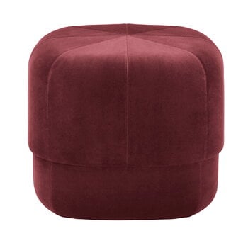 Poggiapiedi e pouf, Pouf Circus, piccolo, rosso scuro, Rosso