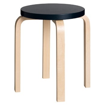 Artek Aalto stool E60, black - birch
