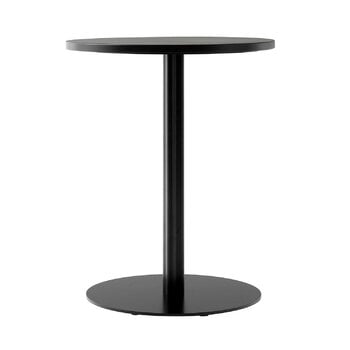 Audo Copenhagen Harbour Column dining table, 60 cm, black base - black stained o