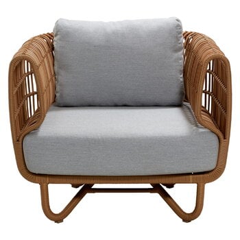 Cane-line Nest lounge chair, natural - light grey