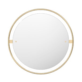 Audo Copenhagen Miroir Nimbus 60 cm, laiton poli