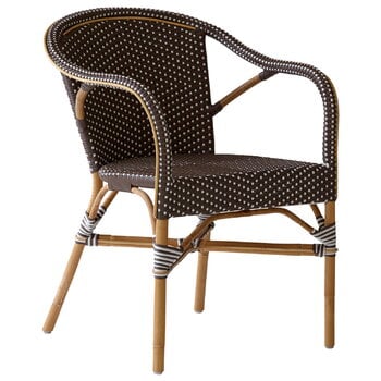 Sika-Design Madeleine tuoli käsinojilla, cappucino