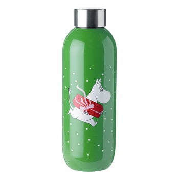 Stelton Keep Cool water bottle, 0,75 L, green - Moomin, product image