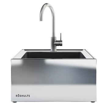 Röshults Module sink X, brushed stainless steel