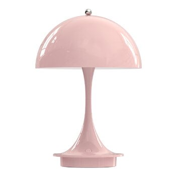 Louis Poulsen Panthella 160 Portable Metal V2 table lamp, pale rose