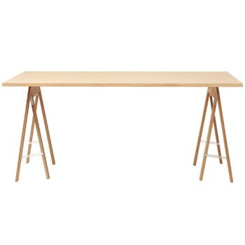 Form & Refine Piano per tavolo Linear, 165 x 88 cm, rovere oliato bianco