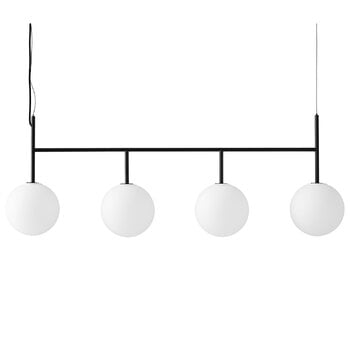 Audo Copenhagen Pendelleuchte TR Bulb mit Rahmen, schwarz-opal matt