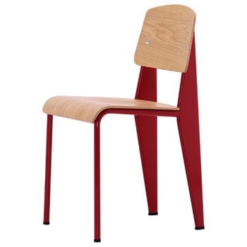 Vitra Chaise Standard, Japanese red - chêne