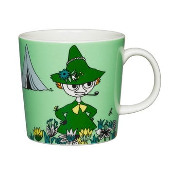 Arabia Moomin mug, Snufkin, green