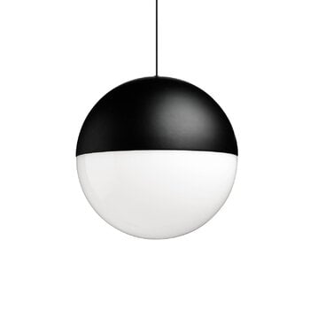 Ceiling lamps, String Light Sphere Head lamp, 12 m cable, black, Black