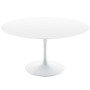 Knoll Tulppaani ruokapöytä 120 cm, valkoinen laminaatti