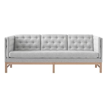 Divani, Divano EJ315, 3 posti, rovere sapone - Hallingdal 116, Grigio