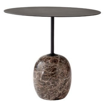 &Tradition Lato LN9 coffee table, black - Emperador marble