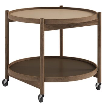 Küchenwagen und Trolleys, Bølling Tabletttisch, 60 cm, Eiche geräuchert – Earth, Braun