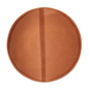 Heirol Smooth plate, 23 cm, terracotta