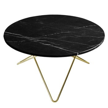 OX Denmarq O pöytä, messinki - musta marmori