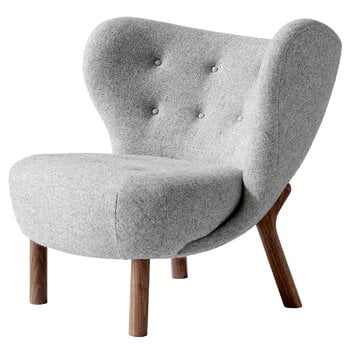 Armchairs & lounge chairs, Little Petra lounge chair, Hallingdal 130 - walnut, Gray