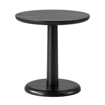 Side & end tables, Pon side table, 45 cm, black lacquered oak, Black