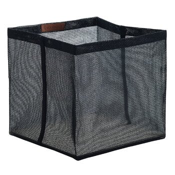 Fabric baskets, Box Zone container, 30 x 30 cm, black, Black