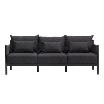 Ariake Braid soffa, 3-sits, svart
