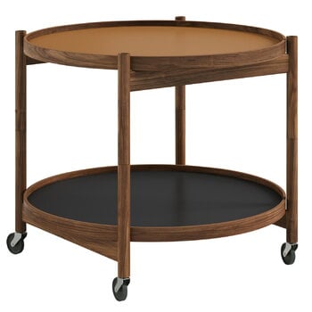 Brdr. Krüger Table plateau Bølling 60 cm, noyer huilé - argile