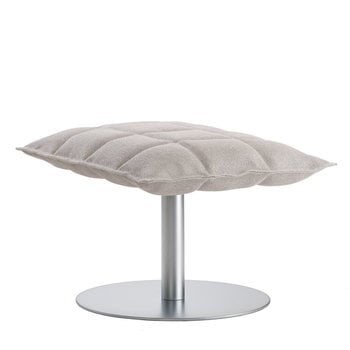 Poggiapiedi e pouf, Poggiapiedi K, stretto, con base, stone/bianco, Beige