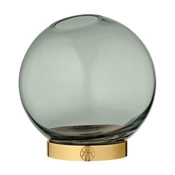 AYTM Vase Globe, mittelgroß, grün-gold