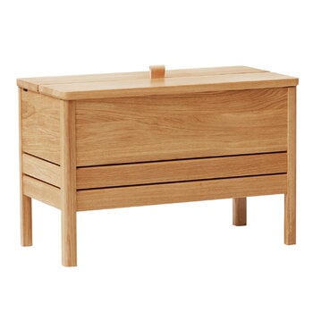 Form & Refine A Line storage bench, 68 cm, oak