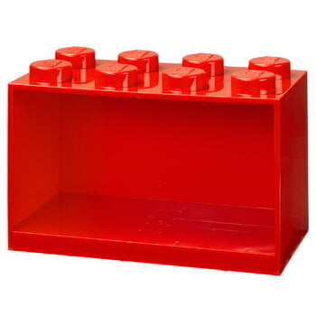 Room Copenhagen Lego Brick Shelf 8 hylly, kirkkaanpunainen