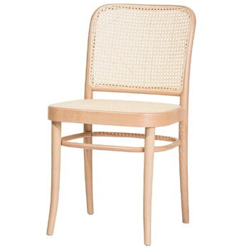 Sedie da pranzo, Sedia 811, rattan - faggio, Naturale