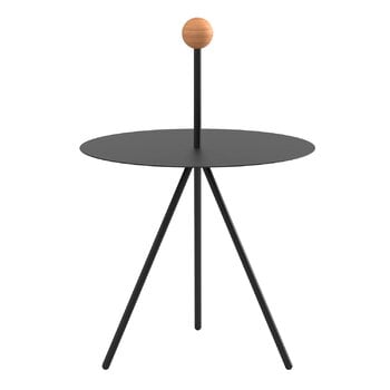 Viccarbe Trino Tisch, Schwarz – Griff aus Eichenholz
