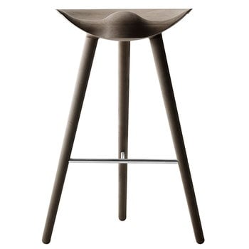 Audo Copenhagen ML42 bar stool, 77 cm, brown oiled oak - steel