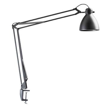 Luxo L-1 LED skrivbordslampa, aluminiumgrå