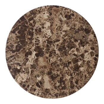 Audo Copenhagen Androgyne pöydän marmorikansi, ruskea