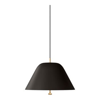 Lampade a sospensione, Lampada a sospensione Levitate, 40 cm, nero - ottone, Nero