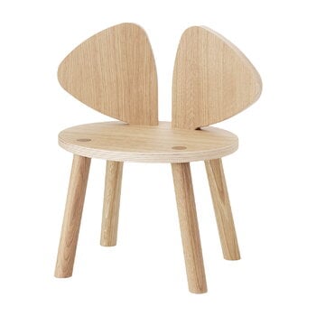 Nofred Chaise pour enfants Mouse, chêne laqué