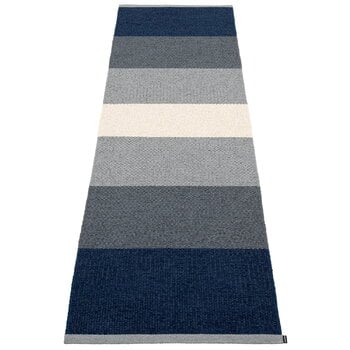 Plastic rugs, Kim rug, 70 x 240 cm, dark blue, Blue